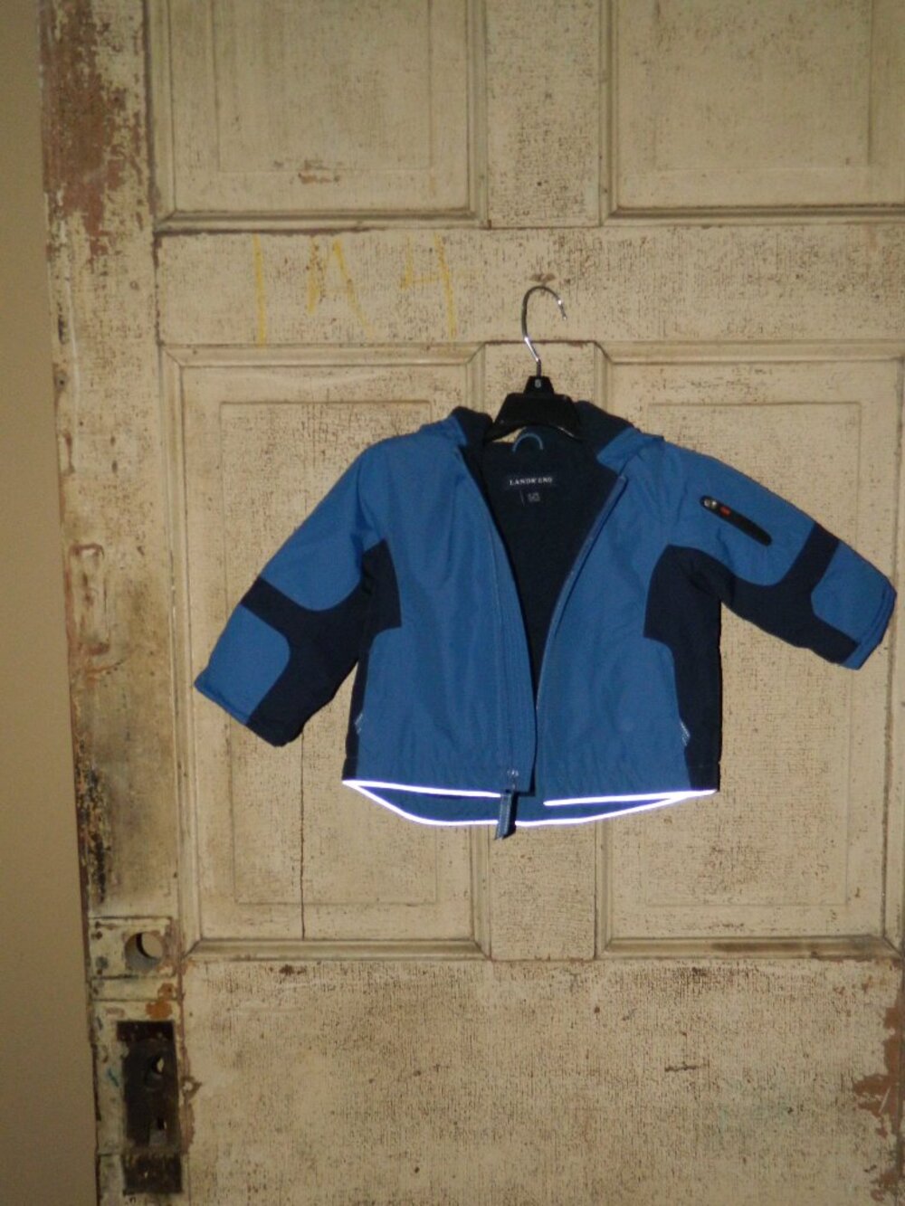 Lands' End Fleece Lined Infant Toddler Hooded Coat Jacket 12-18M (XX-24)